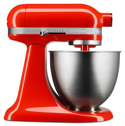 KitchenAid KSM3311XHT Artisan Mini Series Tilt-Head Stand Mixer, 3.5 quart, Hot Sauce